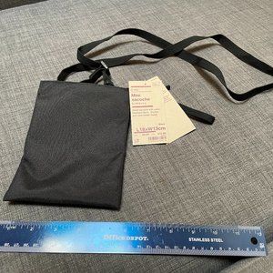 Muji Mini sacoche cross body bag Black NWT